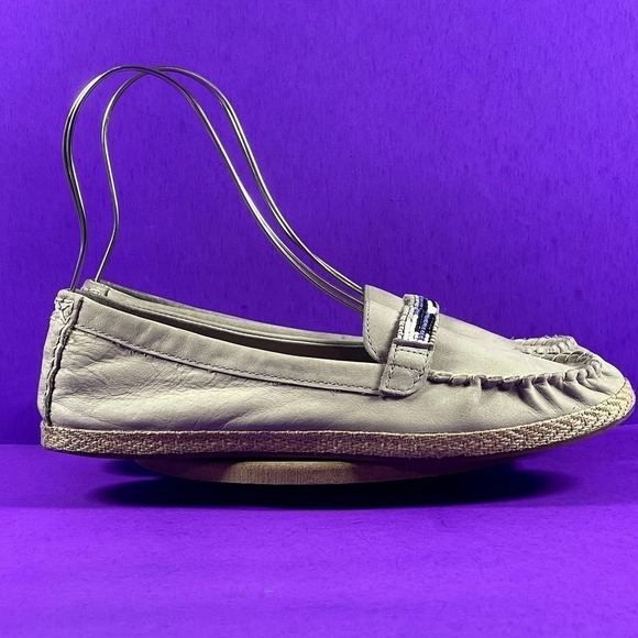 UGG Women's Gray Rozie Serape Beads 1011176 Moccasin Shoes Size 8.5 - Picture 1 of 11